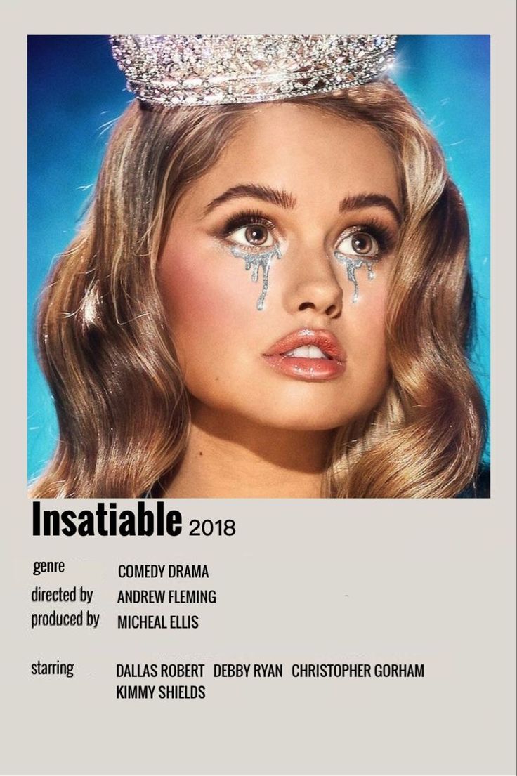 an advertisement for the show insatible with a woman's face covered in tears