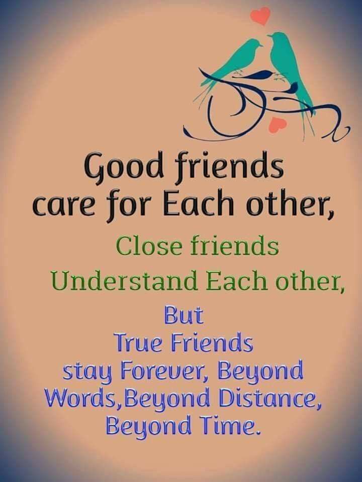 a poster with the words good friends are for each other