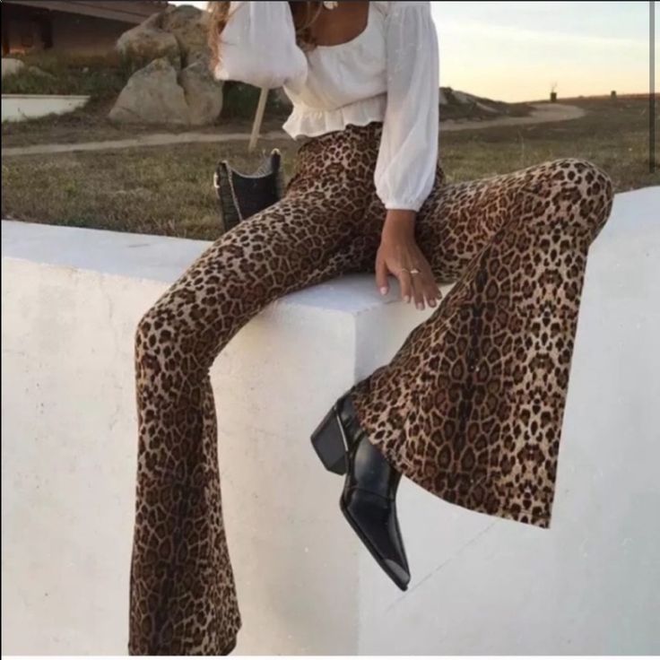 5 Favorite! Extremely Comfy And Super Soft Animal Print Flared Pants Polyester, Spandex (But Feels Like A Very Soft Cotton) New Without Tags Unbranded Boutique Item For Fans Of Joe Exotic, Tiger King, Carole Baskin W:24-26” R: 10” 39-39.5” I: 29-29.5” Measurements Are Approx. Allow Up To 1” Variance. Travel Festival Gypsy Concert Sexy Girly Flirty Fun Photo Shoot Model Night Out Resort Mexico Cancun Flared Pants Animal Print Cheetah Leopard Spell Gypsy Revolve Janis Bell Flare Fitted High-waist Leopard Print Bottoms, Fitted High Waist Leopard Print Bottoms, Trendy Non-stretch Leopard Print Pants, Fitted Flare Brown Bottoms, High Waist Leopard Print Bottoms For Fall, Leopard Print Stretch Full Length Bottoms, Leopard Print Stretch Bottoms Full Length, High Waisted Leopard Print Bottoms For Fall, Stretch Leopard Print Long Pants