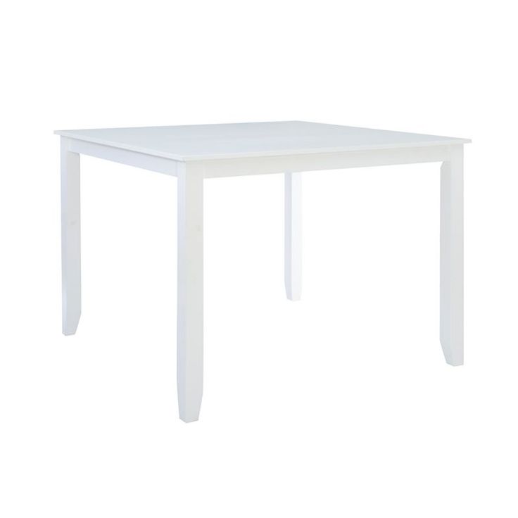 a white table on a white background with no one around it or the table top