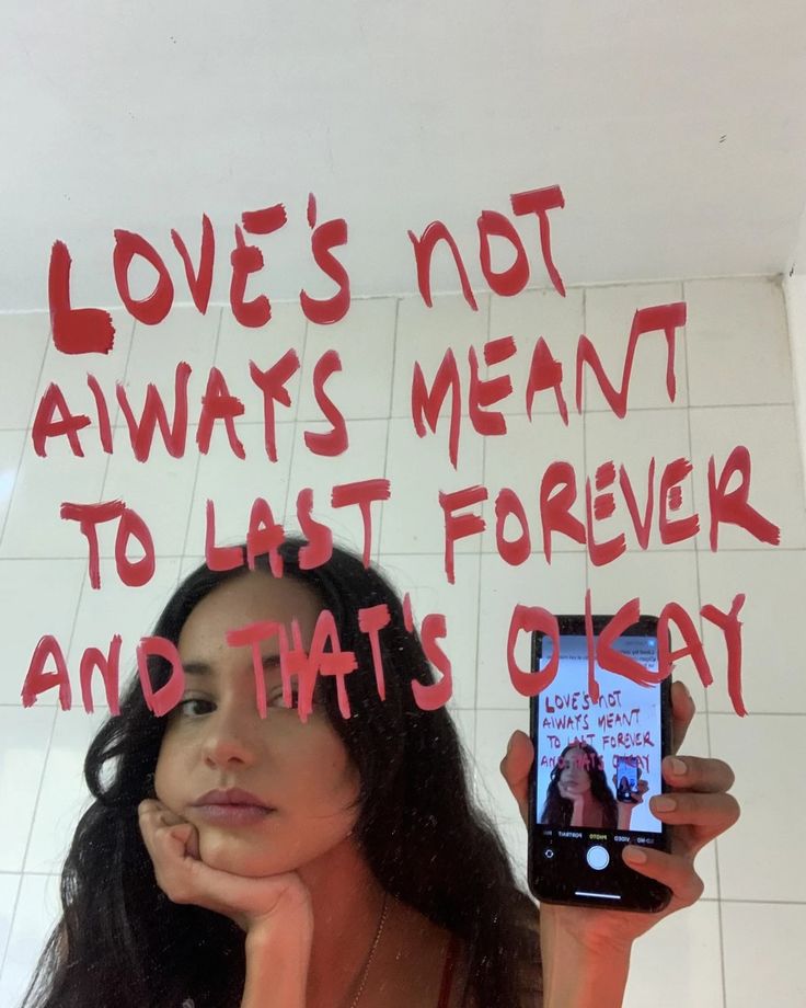 Love's not always meant to last forever and that's okay. Love U Bestie, Edges Gel, Breakup Kit, Pen And Notebook, Get Over Someone, Breakup Hurt, Christmas Tumblr, Post Break Up, Getting Over Someone