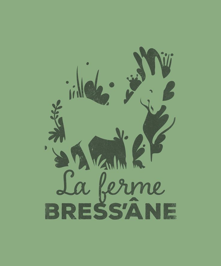 the logo for la ferme bressane is shown on a green background