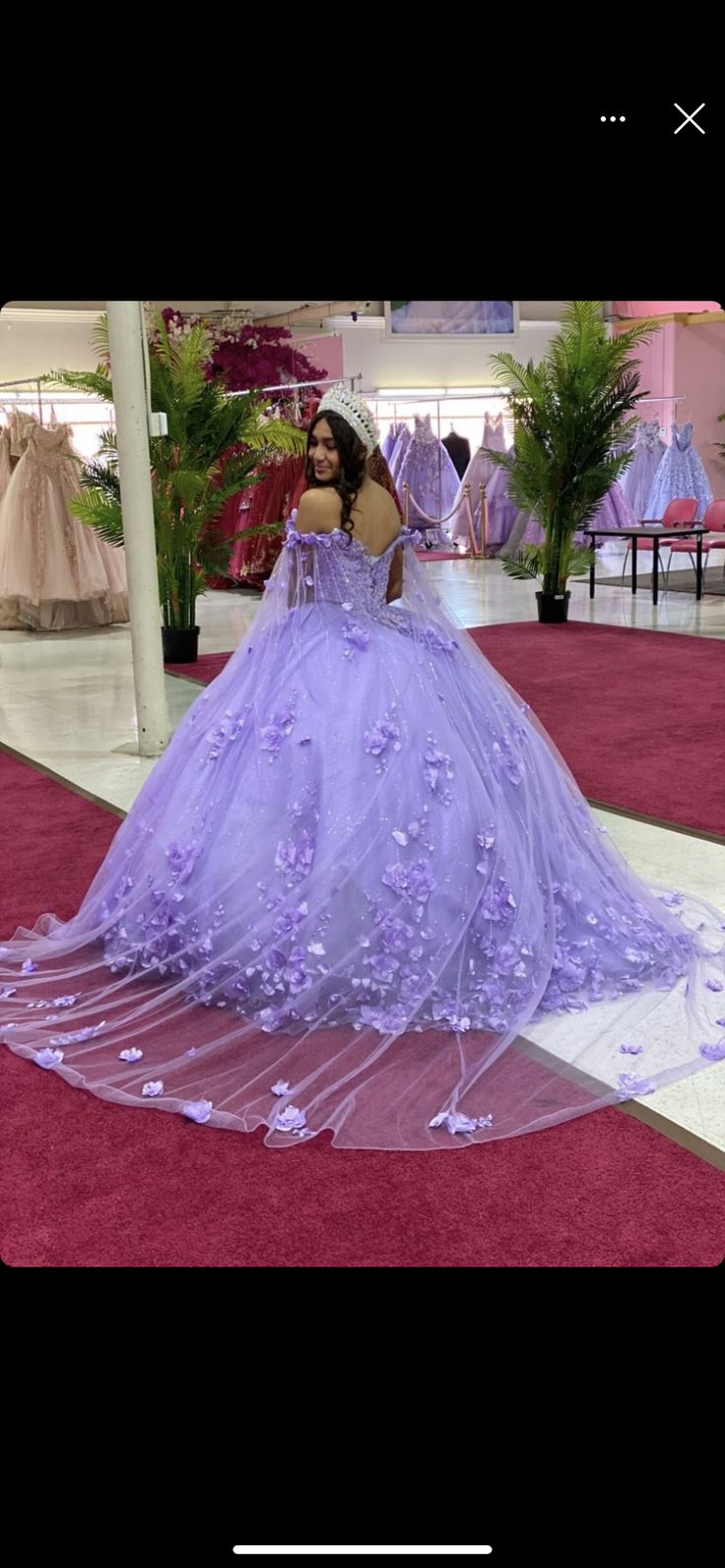 Sweet 16 Dresses Purple Lavender, Small Quince Dresses Purple, Pastel Purple Quinceanera Dress, Lavender And Silver Quinceanera Dress, Quiencera Dresses Light Purple, Quince Purple Dresses, Purple Quince Court, Light Purple 15 Dresses Quinceanera, Enchanted Forest Theme Quinceanera Dress Purple