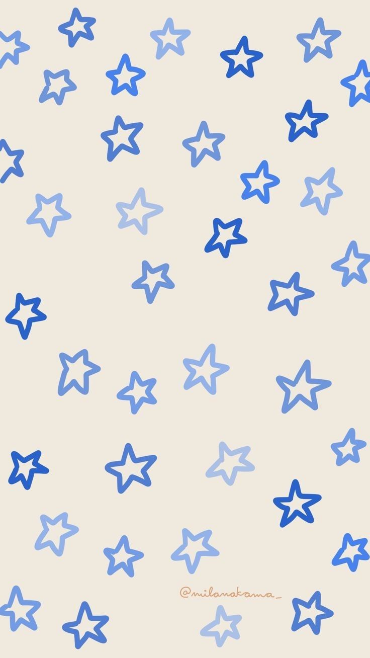 blue stars on a white background