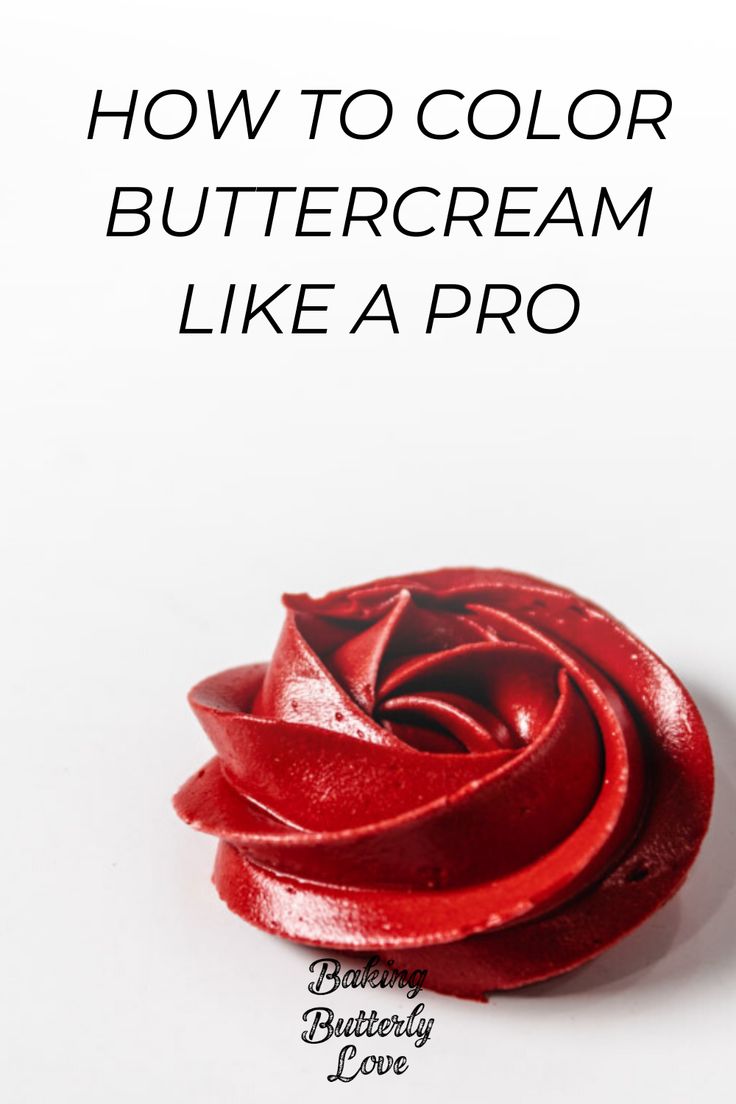 a red rose with the words, avoid these buttercream coloring mists on it