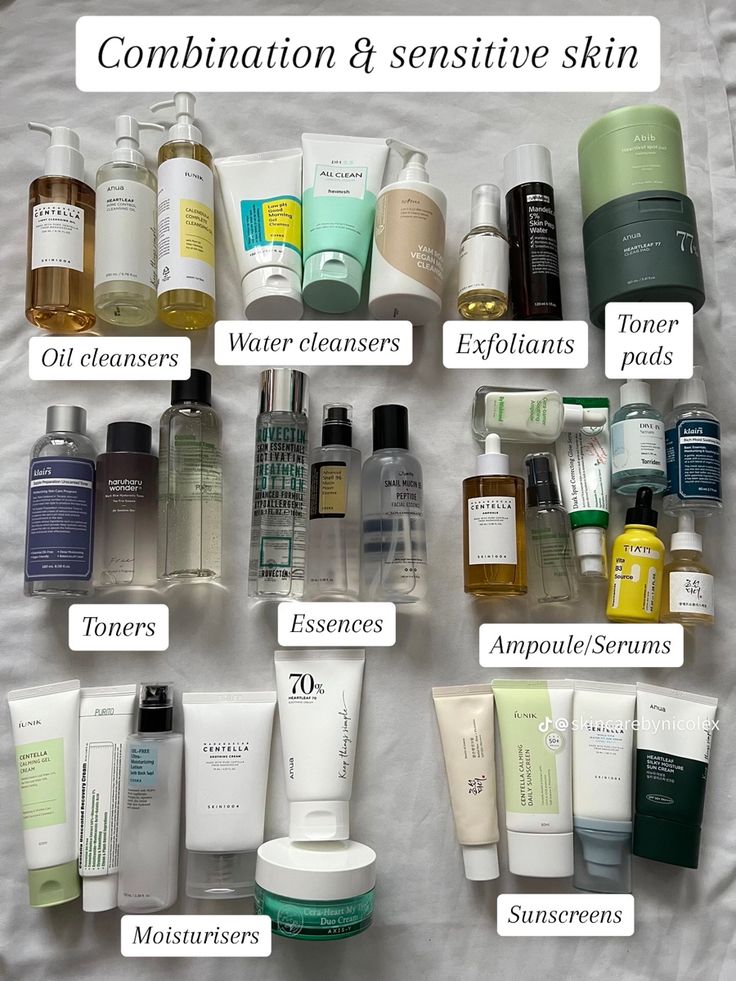 Acne Skin Routine, Dry Acne Prone Skin, Skincare For Combination Skin, Sensitive Skincare, Sensitive Skin Care Routine, Sensitive Acne Prone Skin, Haut Routine, Korean Skin Care Secrets, Acne Prone Skin Care