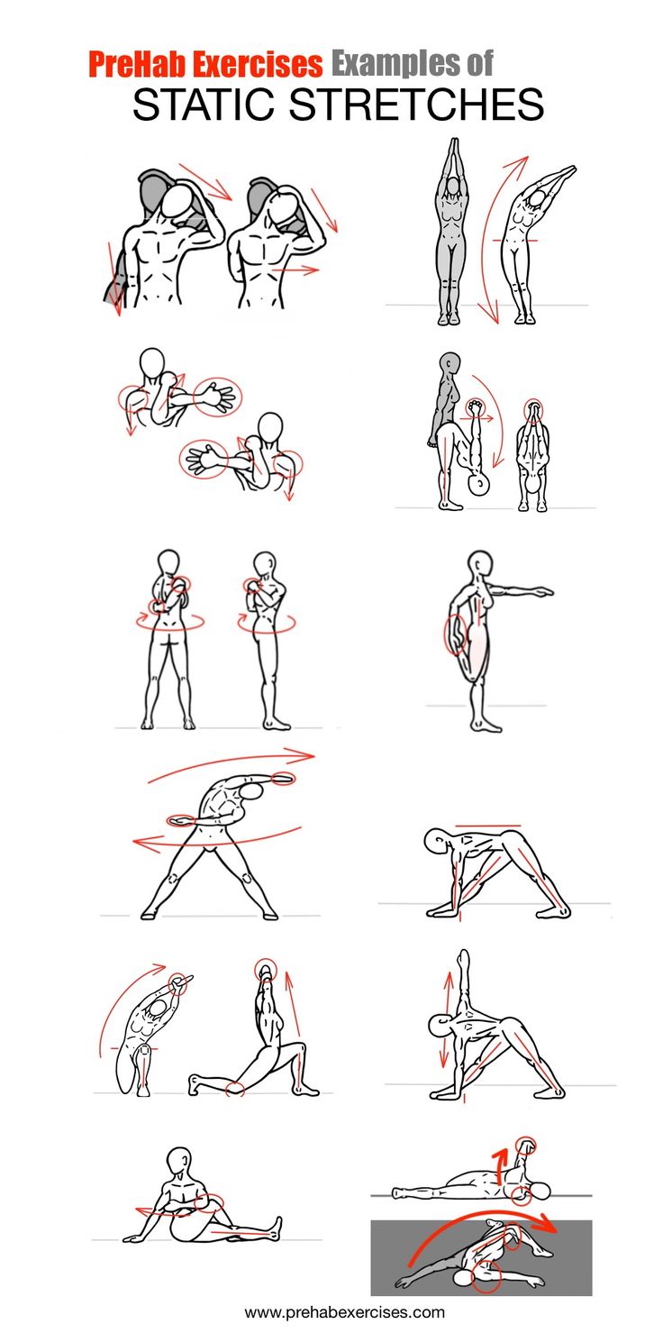 the instructions for how to do an exercise in front of a white background with red and black