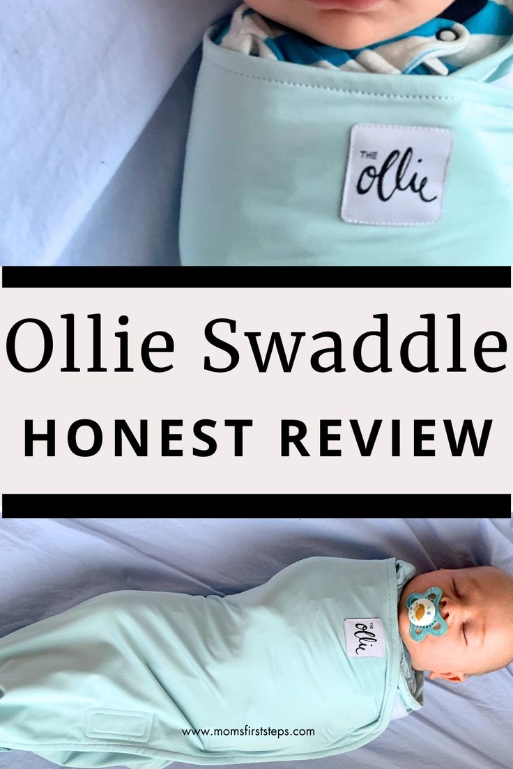 a baby doll is laying down with the name ollie swaddle honest review