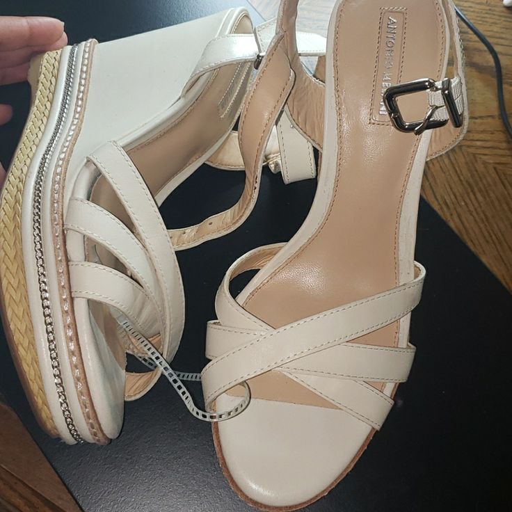 Never Worn New With Tags So Pretty Final Sale Heels White, Antonio Melani, Womens Shoes Wedges, So Pretty, Final Sale, Wedges, Women Shoes, Heels, Tags