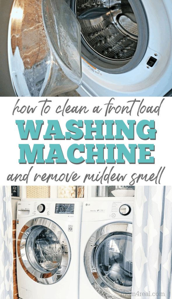 washer and dryer with the words how to clean your washing machine on it