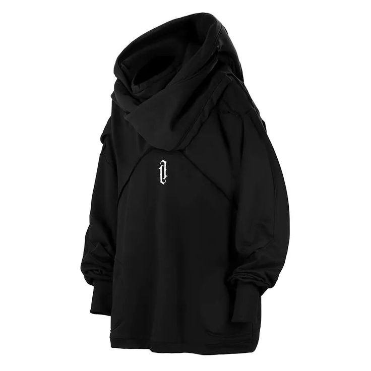 48715554160966|48715554193734|48715554226502 Double Hooded Sweatshirt, Techwear Hoodie, Cowl Neck Hoodie, Hoodie Streetwear, Winter Pullover, Harajuku Streetwear, Futuristic Fashion, Zippered Sweater, Autumn Fashion Casual