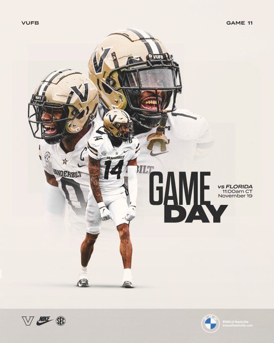 two football players in uniforms with helmets on their heads and the words game day written below them