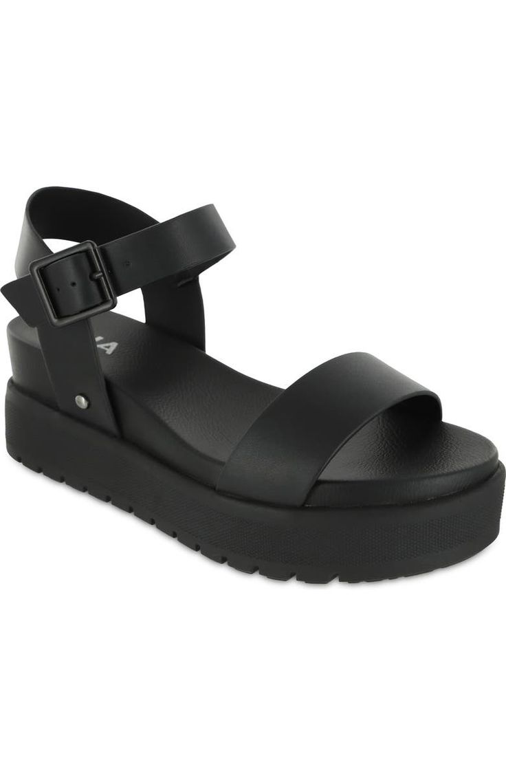 MIA Kayci Platform Sandal (Women) | Nordstromrack 90s Sandals, Mia Mia, Black Platform Sandals, Sandals Platform, Funky Shoes, Mia Shoes, Mary Jane Shoes Womens, Chunky Sandals, Hot Shoes