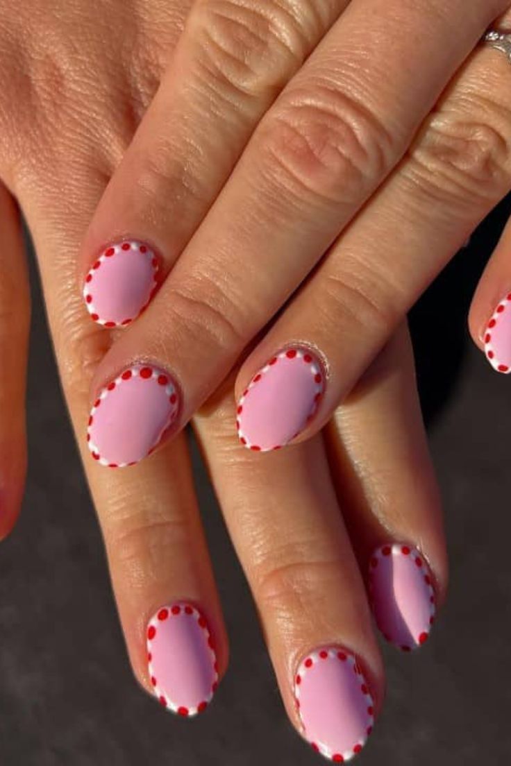 Pale Pink Nails, Candy Cane Nails, Red Christmas Nails, Pink Manicure, Summery Nails, Cute Gel Nails, Short Acrylic Nails Designs, Festival Nails, Minimalist Nails