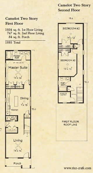 two story house plans with lofts and living quarters in the same floor plan,