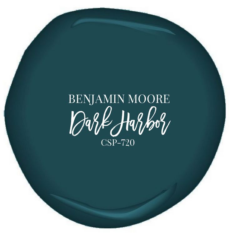 the dark harbor logo is shown in white on a blue background, and reads benamin moore dark harbor cost - 70