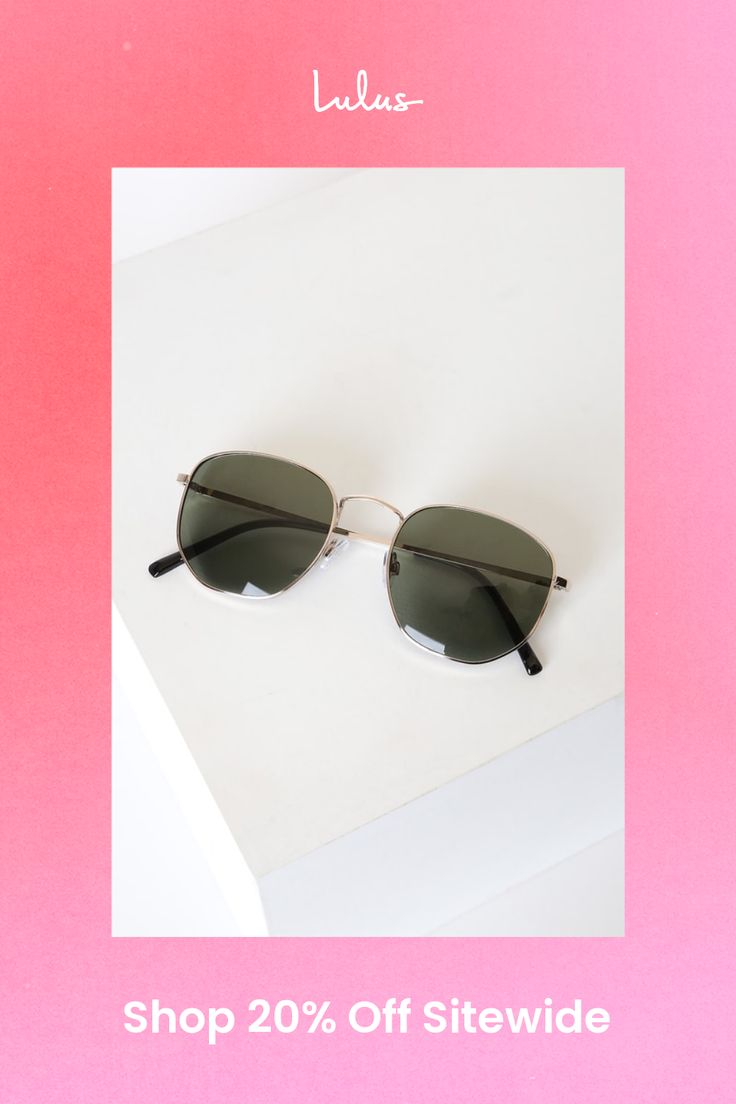 Bringing the sunny vibes is a total breeze when you've got the Lulus Doing My Best Gold Sunglasses in your tote! Shiny gold shapes these trendy hexagonal shaped frames that house green-meets-grey lenses. These sunnies are the perfect add-on to any summer look! Frames measure 5. 25" wide. Arms measure 5. 75" long. 100% Nickel Brass Metal. Imported. Lulus | Doing My Best Gold Sunglasses. Minimalist Everyday Sunglasses For Summer, Everyday Green Sunglasses With Mirrored Lenses, Green Mirrored Sunglasses For Everyday, Green Sunglasses With Mirrored Lenses For Everyday, Green Summer Sunglasses For Everyday, Green Sunglasses For Everyday Summer Wear, Trendy Metal Frame Sunglasses For Everyday Use, Trendy Green Sunglasses For Everyday, Everyday Summer Green Sunglasses