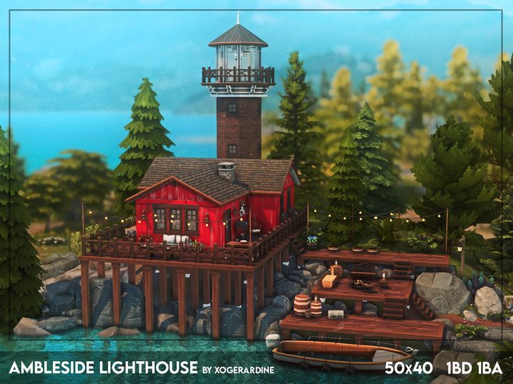 an image of a boat dock with a lighthouse