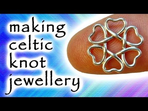 an image of a ring that is on someone's finger with the words making celtic knot