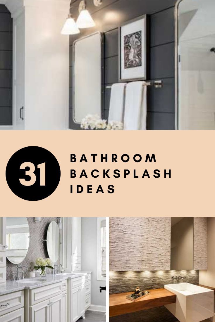 bathroom backsplash ideas with text overlay