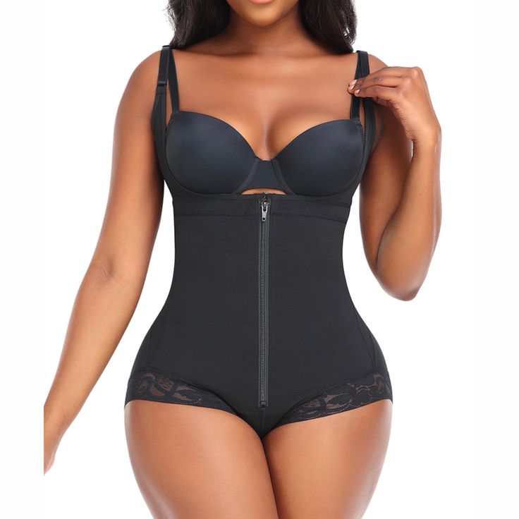 Shape it up with our remodelled shapewear that provides support to your tummy and hips. All that extra bulge vanishes when you slip into this super lightweight and smooth slimming body shaper. The seamless finish allows you to wear it under everything without a fear of showing your secret. shapewear belt offers full support to the abdomen with front zipper and hooks extending up to the crotch to create an illusion of a smooth tummy. The shoulder straps can be adjusted to give you a custom fit. O Compression Shapewear With Bust Support, Compression Shapewear With Medium Bust Support, Solid Color Underwire Shapewear, Shaping Underbust Shapewear With Lined Body, Sculpting Underbust Shapewear With Medium Bust Support, Black Full Coverage High Stretch Shapewear, Sculpting Shapewear With Medium Bust Support, Solid Sculpting Underbust Shapewear, Underwire Shapewear With Medium Bust Support