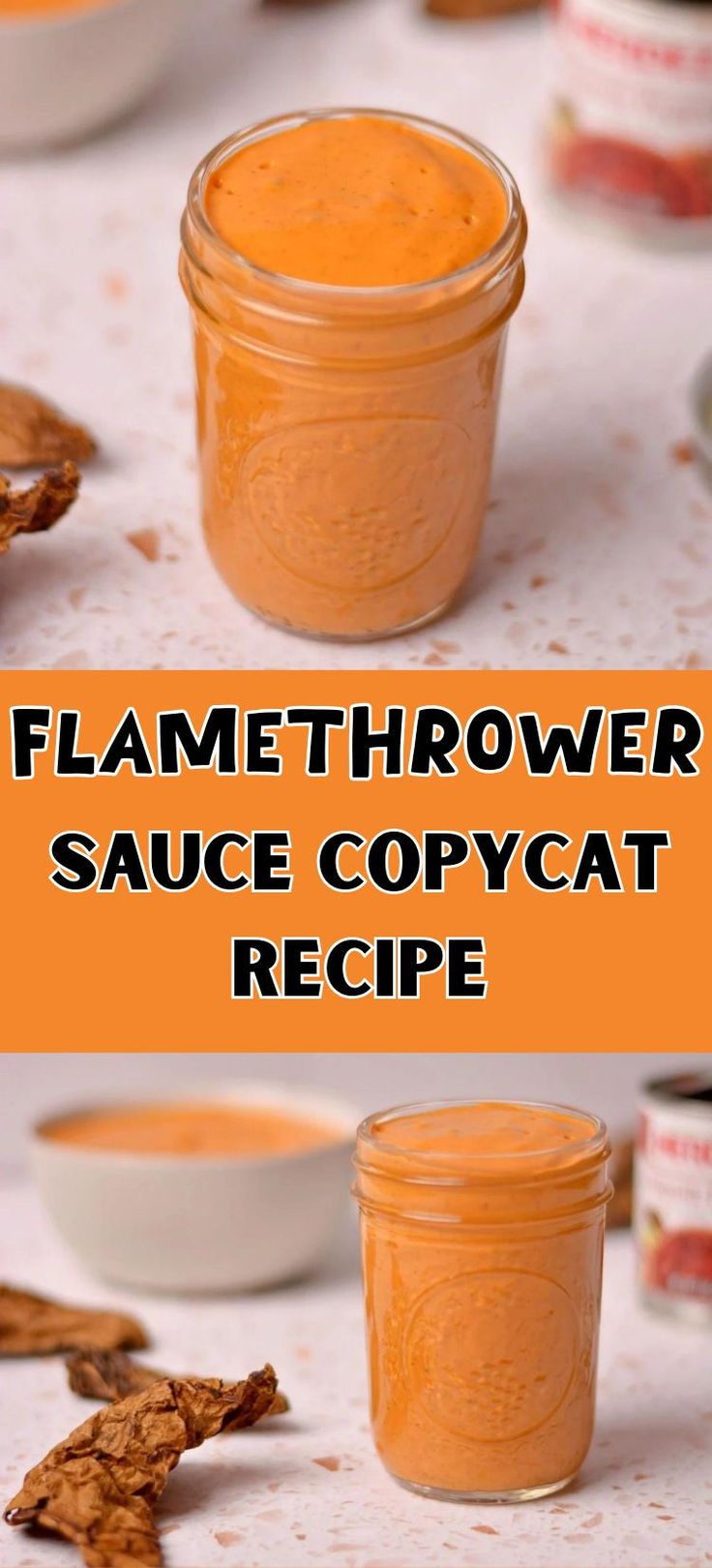 This homemade Flamethrower Sauce Copycat Recipe is inspired by Dairy Queen Flamethrower Sauce and is what dreams are made of! It's not the exact recipe but tastes amazing and in our opinion is much BETTER than the original DQ sauce. That's because this sauce comes together in a blender, is made with three common ingredients, and is literally delicious on everything. Breakfast, add this sauce, lunch, add this sauce, dinner, ya, go get the sauce. Meat Dipping Sauces, Roosters Dumpster Sauce Recipe, Best Fry Sauce Recipe, Dairy Queen Flame Thrower Sauce, Ramaloude Sauce, Dumpster Fries, Flame Broiler Magic Sauce, Copycat Sauce Recipes, Kfc Sauce