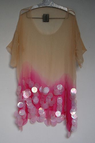 S/S 2009 by Barbara PM, via Flickr  love this top Victoria Secrets, Boutique Fashion, Everything Pink, Beautiful Skirts, Mode Inspiration, Dyed Tops, Silk Chiffon, Look Fashion, Passion For Fashion