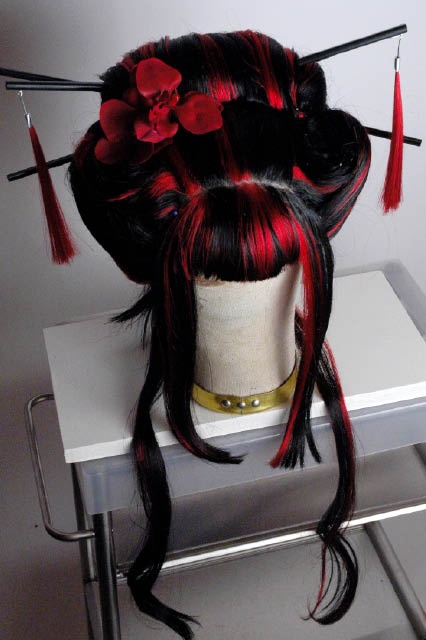 Geisha Hairstyles, Geisha Cosplay, Geisha Hair, High Fashion Hair, Drag Wigs, Hair Reference, Anime Hair, Indoor Garden Ideas, Artistic Hair