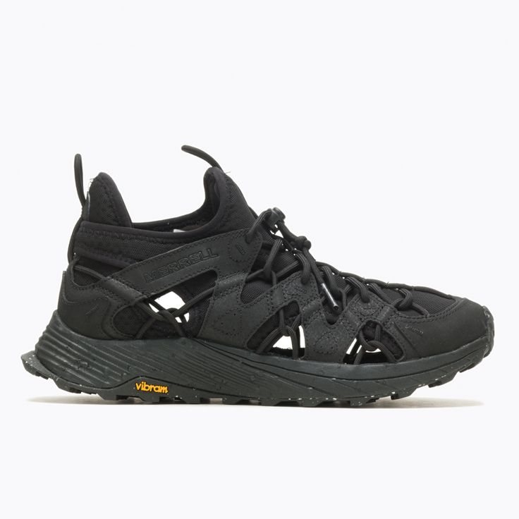 We took our best-selling trail running shoe and engineered it with a water-friendly breathable upper, creating a grippy performance sandal with the sneaker-comfort feet appreciate. Merrell Moab, Hiking Shoe, Triple Black, Recycled Rubber, Pretty Shoes, Trail Running Shoes, Rubber Heels, Sneakers Athletic, Trail Running