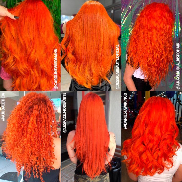 Orange And Red Hair, Orange Hair Bright, Long Orange Hair, Bright Orange Hair, Orange Hair Color, Big Waves Hair, Hair Stail, Red Orange Hair, Hair Color Orange