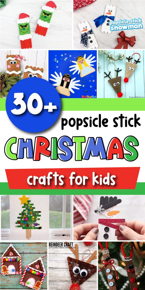 christmas crafts for kids to make with popsicle sticks