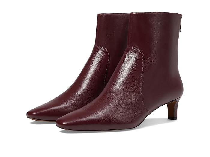 Burgundy Ankle Boots Outfit, Red Heel Boots, Kitten Heel Boots, Burgundy Boots, Red Booties, Narrow Shoes, Fall Boots, Koolaburra By Ugg, Heel Boot