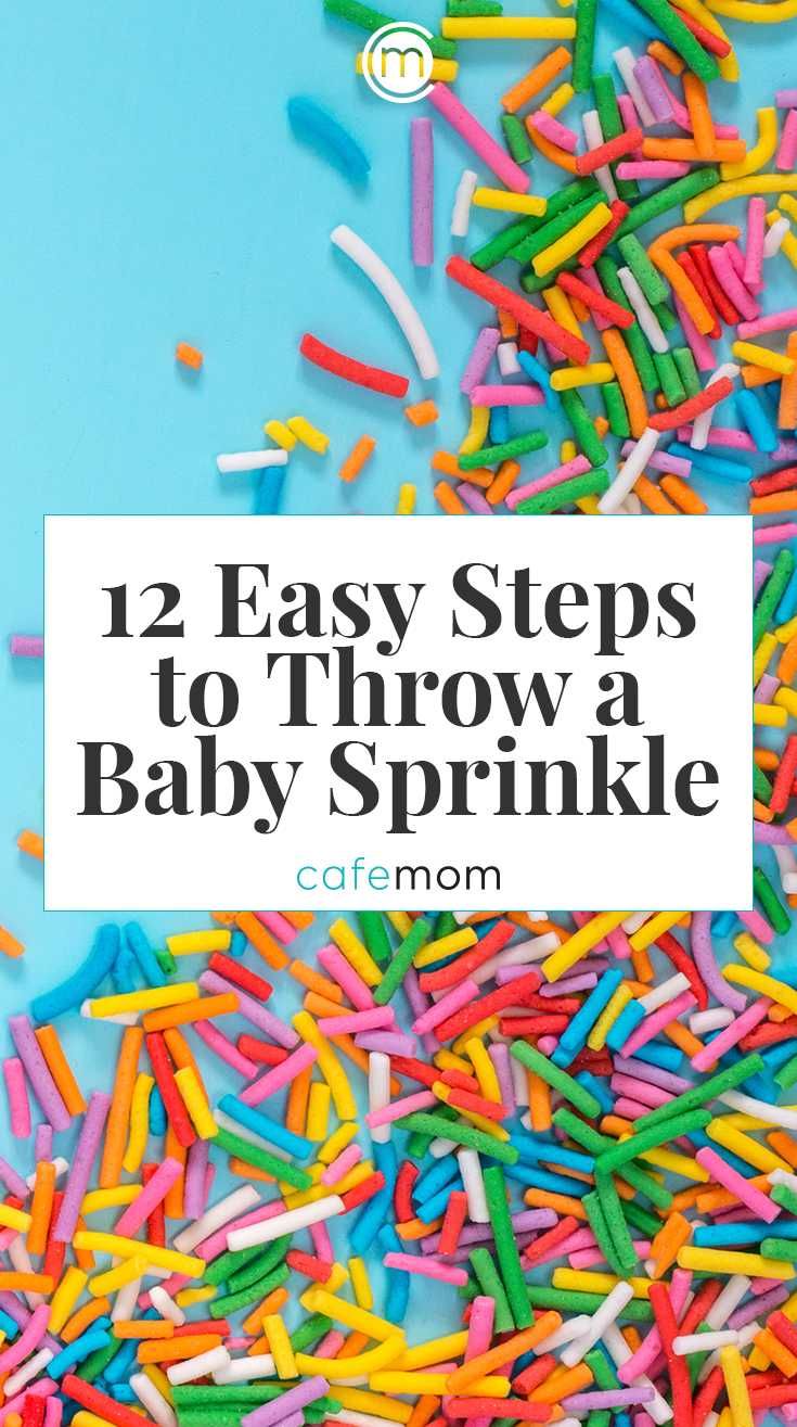 sprinkles with the title 12 easy steps to throw a baby sprinkle