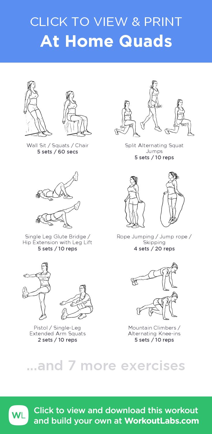 At Home Quads – click to view and print this illustrated exercise plan created with #WorkoutLabsFit Strengthen Quads At Home, Leg And Quad Workouts, Good Quad Workout, At Home Quad Workout No Equipment, Workout For Quads At Home, Quads Home Workout, Quads Workout At Home No Equipment, Quad Focused Leg Day At Home, Hard Leg Workout At Home