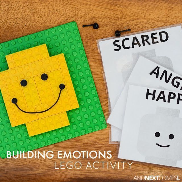 two legos are sitting next to each other with the words scared and angry happy on them