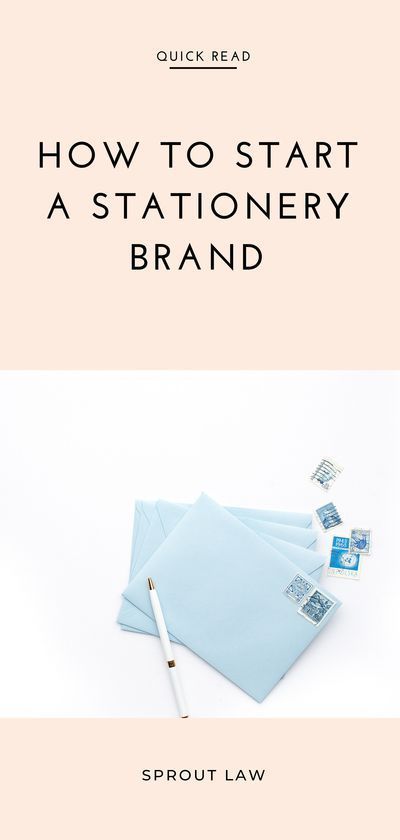 how to start a stationary brand