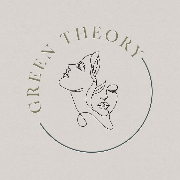 the logo for greeley and the story, which features two women's faces