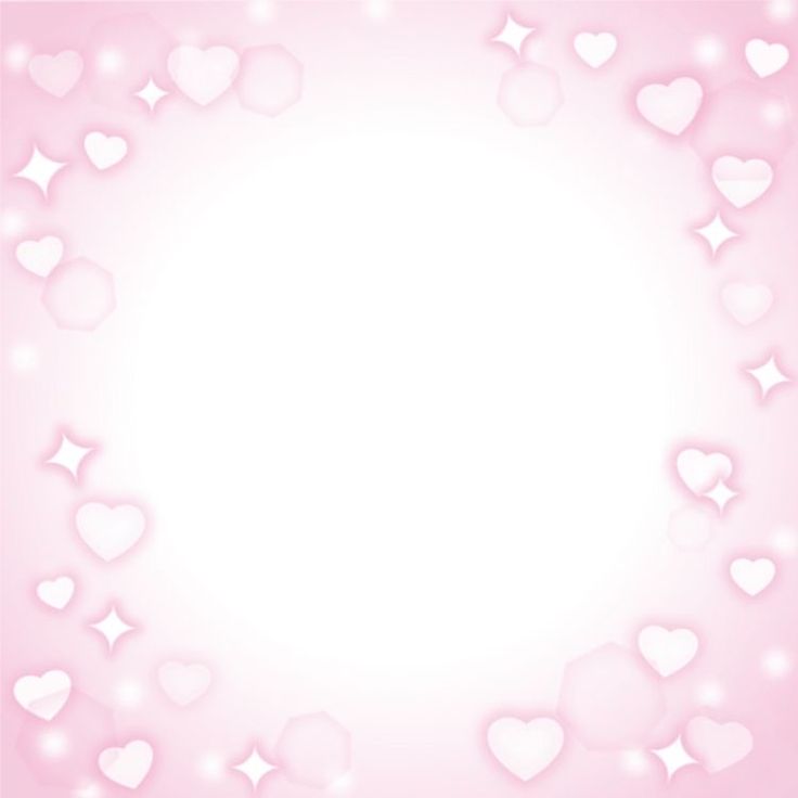 a pink background with hearts and stars in the shape of a circle on top of it