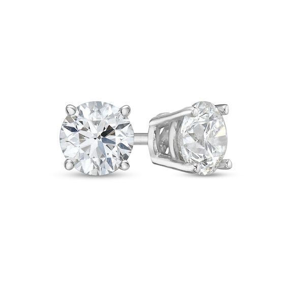 Celebrate any occasion with these shimmering diamond stud earrings. Fashioned in 14K white gold, each earring showcases a sparkling 1/5 ct. diamond solitaire. Dazzling with 3/8 ct. t.w. of diamonds and a bright polished shine, these post earrings secure comfortably with push/screw backs. Silver Earrings With Single Lab Grown Diamond, Silver Earrings With Single Lab-grown Diamond, Classic Platinum Solitaire Diamond Earrings, Classic White Gold Earrings With Single Diamond, White Solitaire Diamond Earrings, Lab Grown, White Gold Solitaire Diamond Earrings, Silver Diamond Earrings With Single Diamond, White Solitaire Lab Grown Diamond Earrings, White Single Diamond Lab Grown Earrings