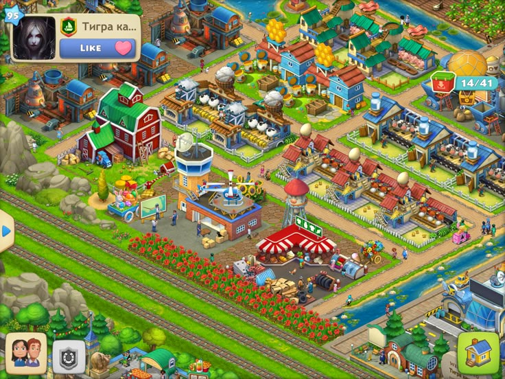 the farm town is shown in this screenshot