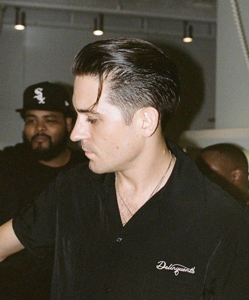 G Eazy Style, Hot Hero, Classy Hairstyles, Mens Fade, Mens Hairstyles Thick Hair, G Eazy, Slicked Back Hair, Black Men Fashion Swag, Short Hair With Layers