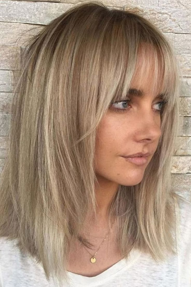 Sexy Short Ombre Blonde Hair with Bangs Bob Straight Synthetic Hair for Women US Wispy Bangs Lob, Blonde Lob With Bangs, Hairstyles With Fringe, Matrix Hairstyle, Medium Blonde Hair, Blonde Lob, Shape Face, Medium Blonde, Wispy Bangs