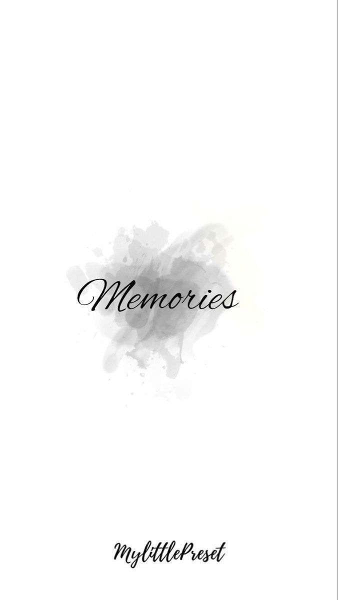 a black and white photo with the words memories written in ink on top of it