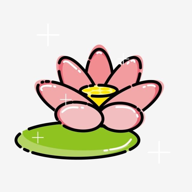 a pink flower sitting on top of a green leaf