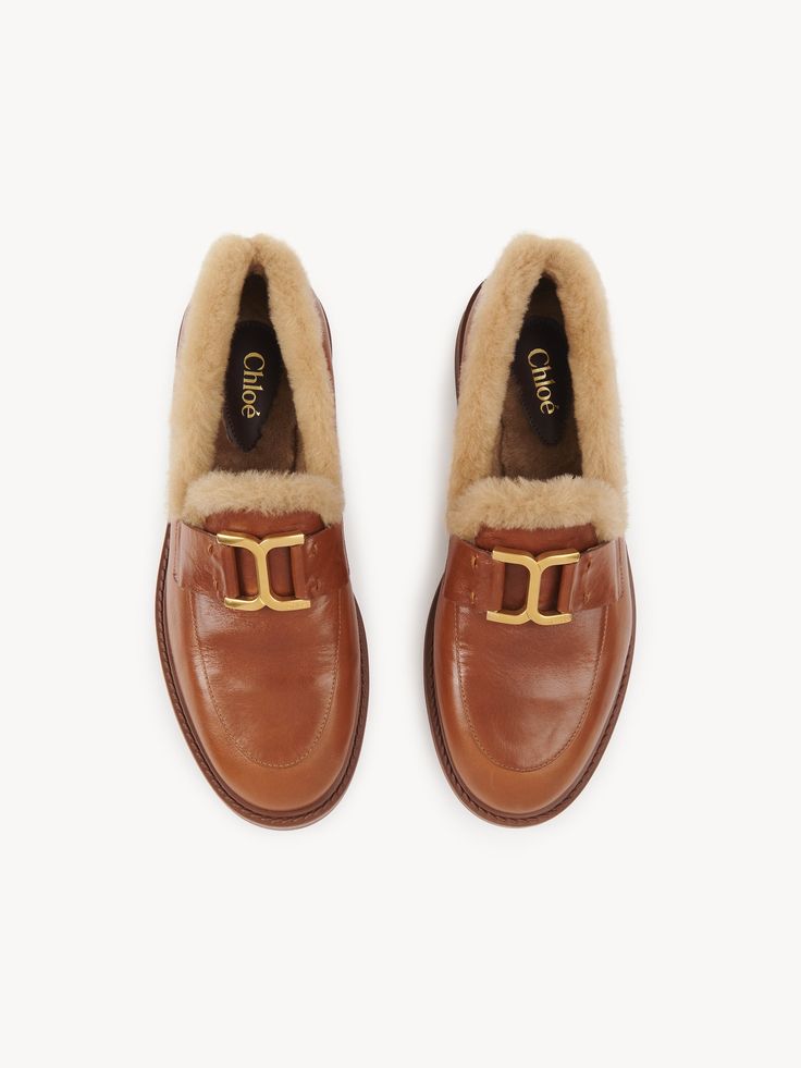 Chloé Marcie Loafer | Chloé US Winter Leather Loafers With Round Toe, Winter Leather Loafers With Flat Heel, Leather Slip-on Loafers For Winter, Winter Workwear Loafers With Round Toe, Leather Loafers For Work, Leather Loafers For Workwear, Winter Leather Loafers For Work, Winter Workwear Flat Heel Loafers, Flat Heel Loafers For Workwear In Winter