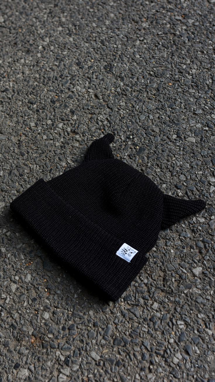 The horniest beanie you'll ever wear. The devil is in the details. Super warm and thick crocheted black beanie. Made with 100% high quality acrylic. Topped off with our signature logo cuff tag sewn in on the fold. Winter Acrylic Hat For Streetwear, Acrylic Winter Hat For Streetwear, Casual Black Acrylic Beanie, Knitted Hats For Streetwear, Black Acrylic Hat For Streetwear, Black Acrylic Beanie For Winter, Black Acrylic Hat, One Size Fits Most, Black Acrylic Hats For Fall, Black Acrylic Hat For Fall