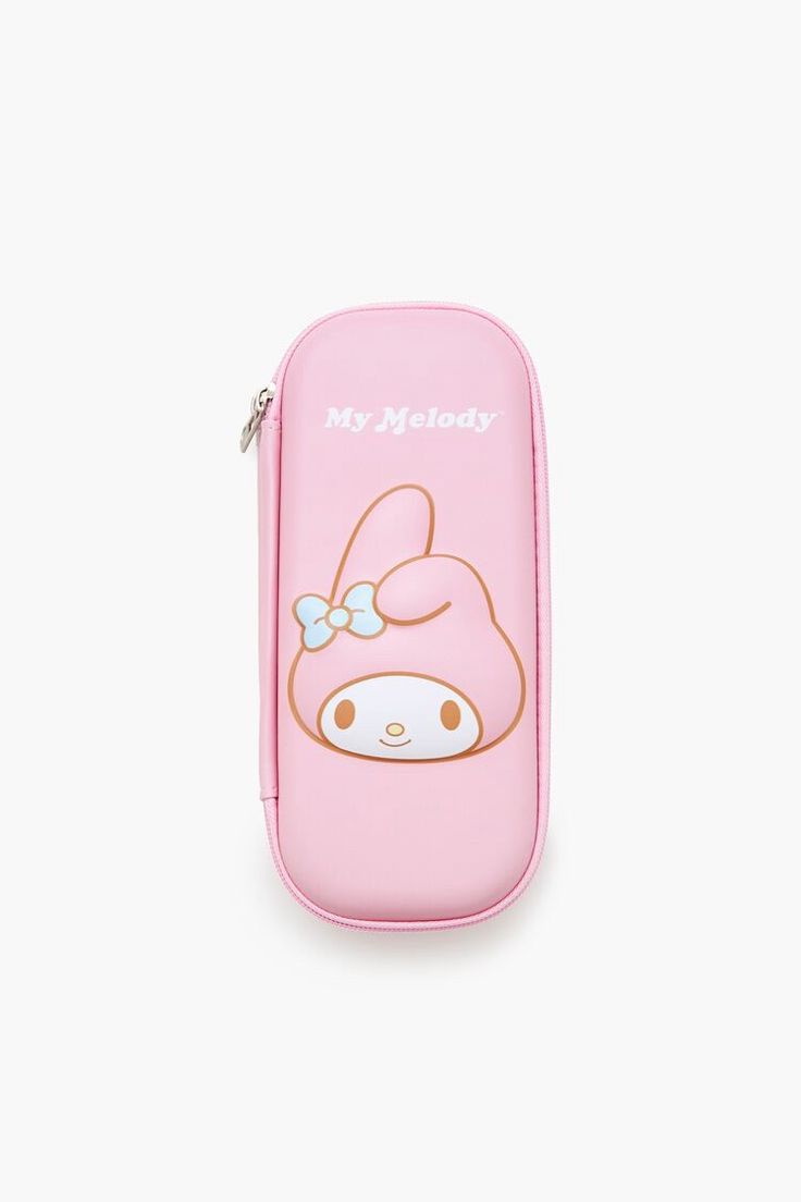 My Melody Pencil Case My Melody Pencil, Leather Pencil Case, My Melody, Writing Instruments, Pencil Case, Women's Accessories, Zip Pockets, Faux Leather, Character Design