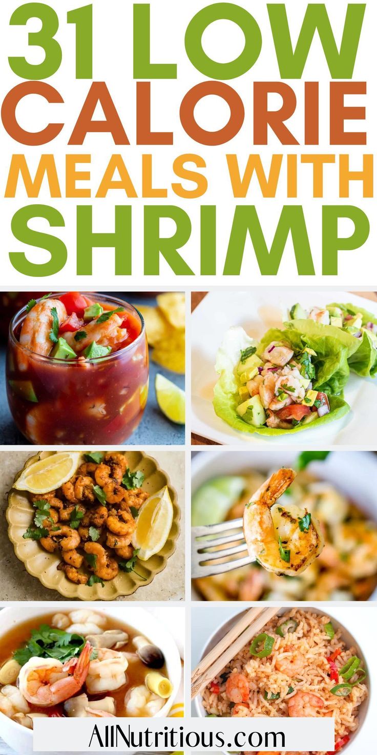 the best low calorie meals with shrimp and other foods to eat for dinner