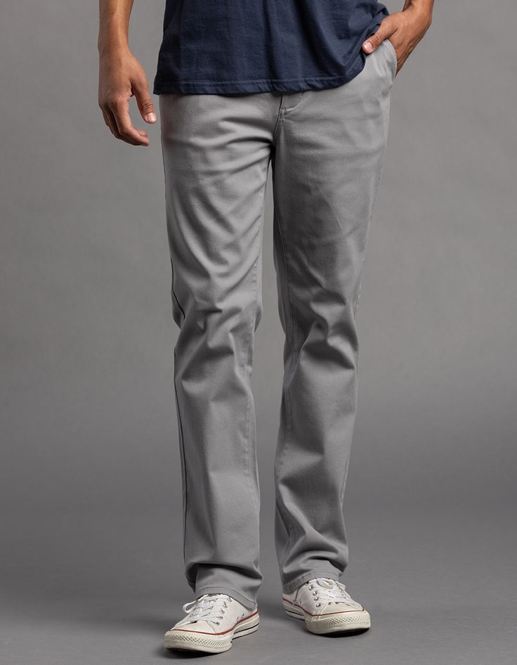 Rsq Slim Straight Chino Pants. Twill Chino With Stretch. Flat Front. Side Slip Pockets. Back Welt Pockets With Rsq Logo On Left Pocket Opening. Button Waist With Zip Fly. Approx Leg Opening: 16". 97% Cotton 3% Spandex. Machine Wash. Imported. Model Is 6'1" Wearing A Size 32x32. Relaxed Fit Straight Bottoms With Button Closure, Casual Full-length Dress Pants With Welt Pockets, Relaxed Fit Straight Pants With Button Closure, Straight Relaxed Fit Pants With Button Closure, Casual Business Work Pants With Belt Loops, Casual Full Length Chinos With Belt Loops, Casual Full-length Chinos With Welt Pockets, Business Casual Full-length Chinos, Casual Full-length Pants With Welt Pockets