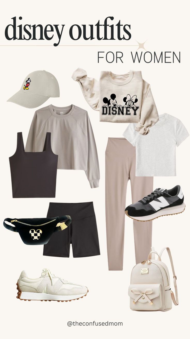 the disney outfits for women are shown here